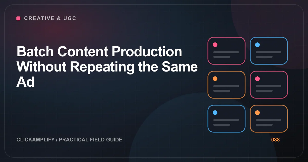 Editorial illustration for batch creative production by ClickAmplify