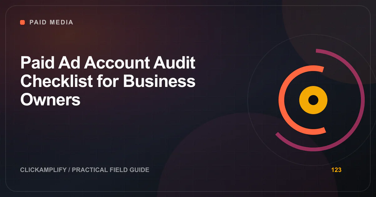 Editorial illustration for a paid ad account audit by ClickAmplify