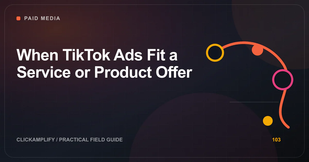 Editorial illustration for TikTok Ads fit by ClickAmplify