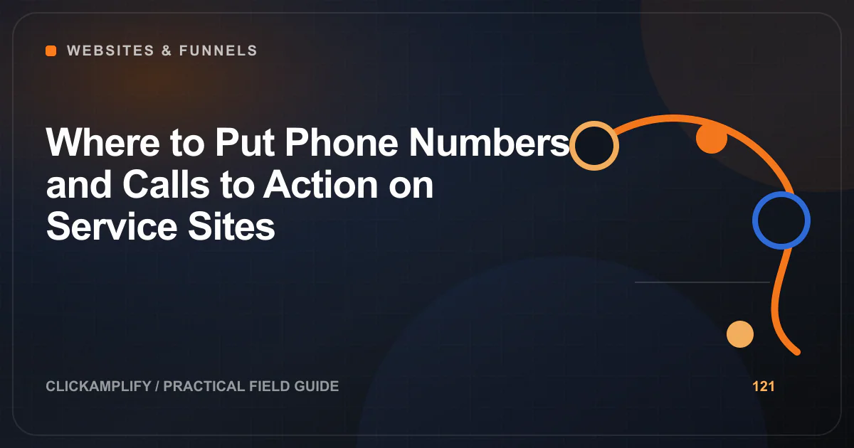 Editorial illustration for call and CTA placement by ClickAmplify